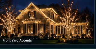 Christmas landscape lighting design